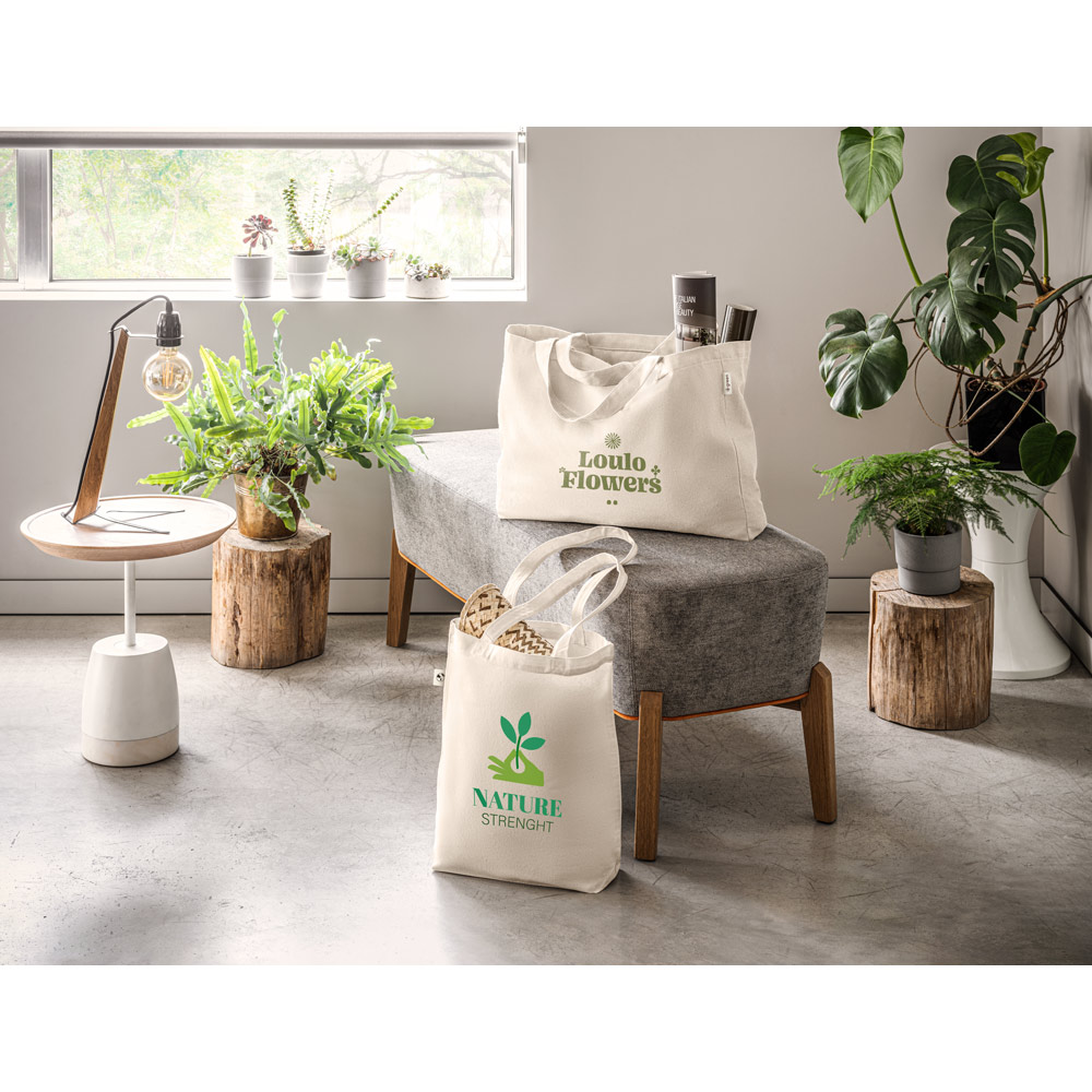 HARBOR. Bag made from recycled cotton (70%) and polyester (30% rPET) (280 g/m²)