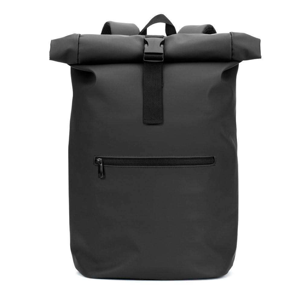 PORTLAND. The PU roll top backpack with a 16" laptop pocket