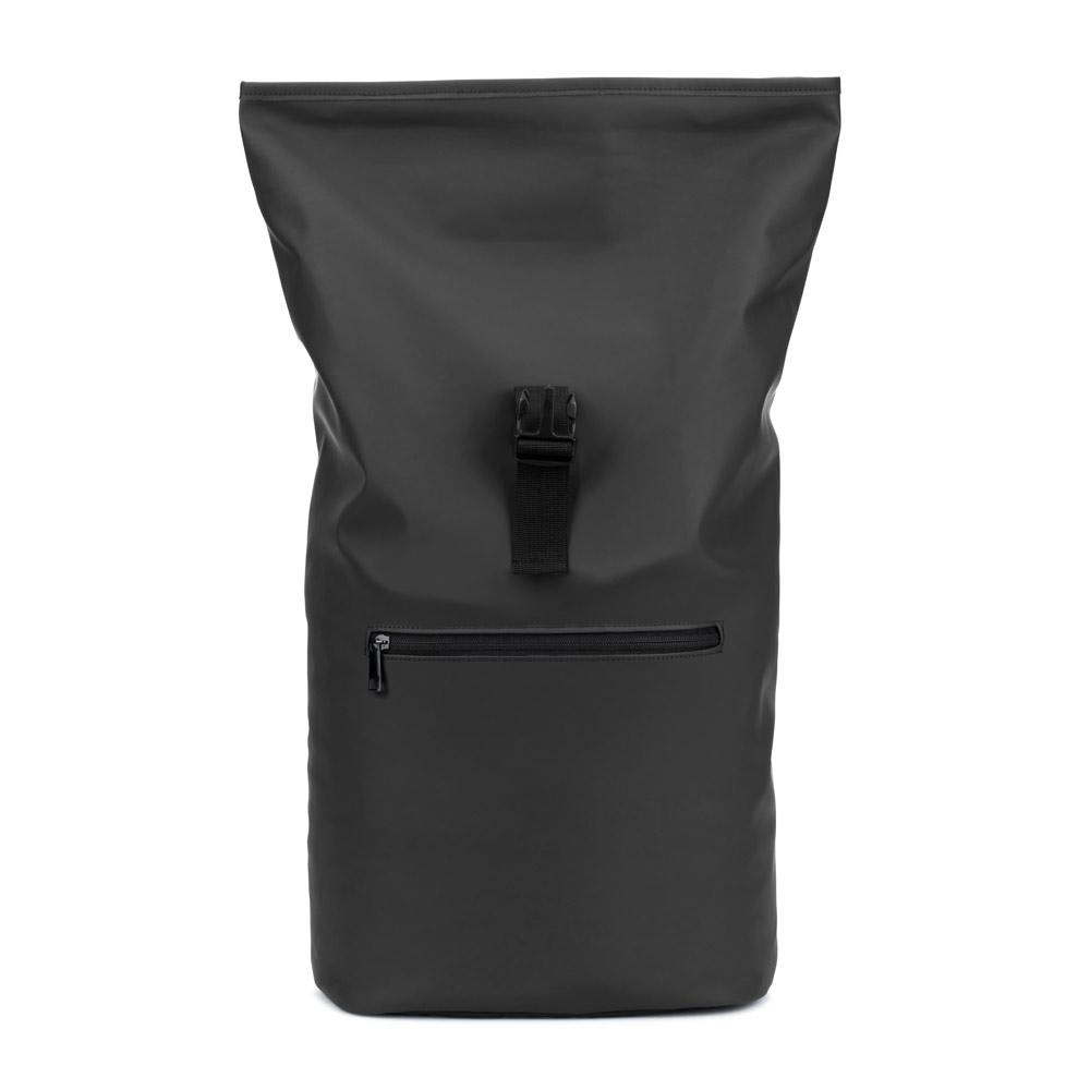 PORTLAND. The PU roll top backpack with a 16" laptop pocket