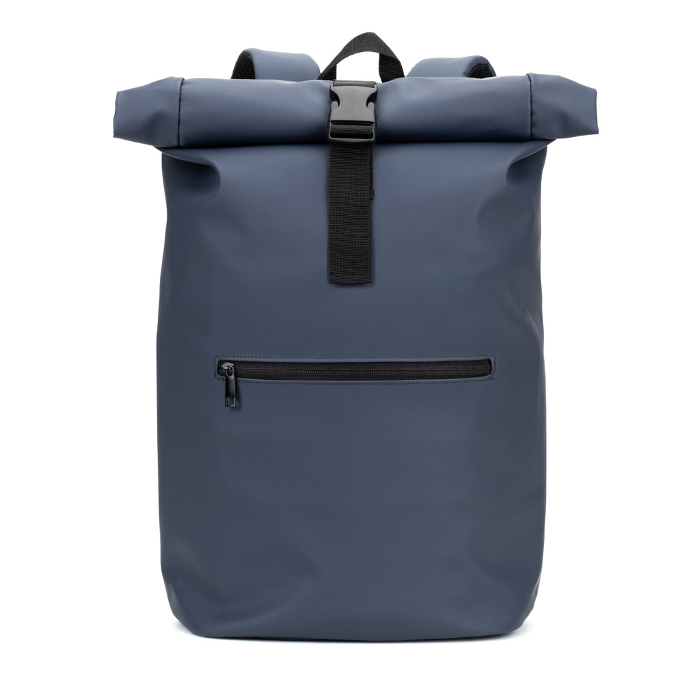 PORTLAND. The PU roll top backpack with a 16" laptop pocket