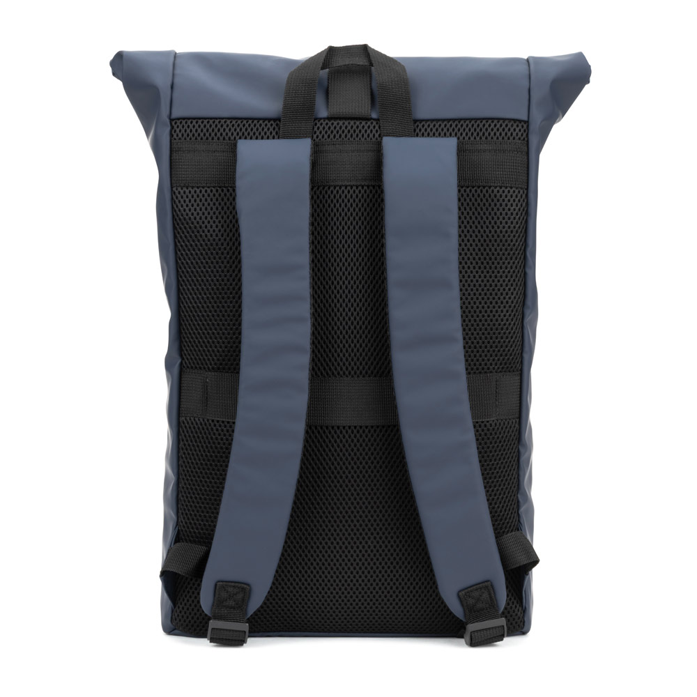 PORTLAND. The PU roll top backpack with a 16" laptop pocket