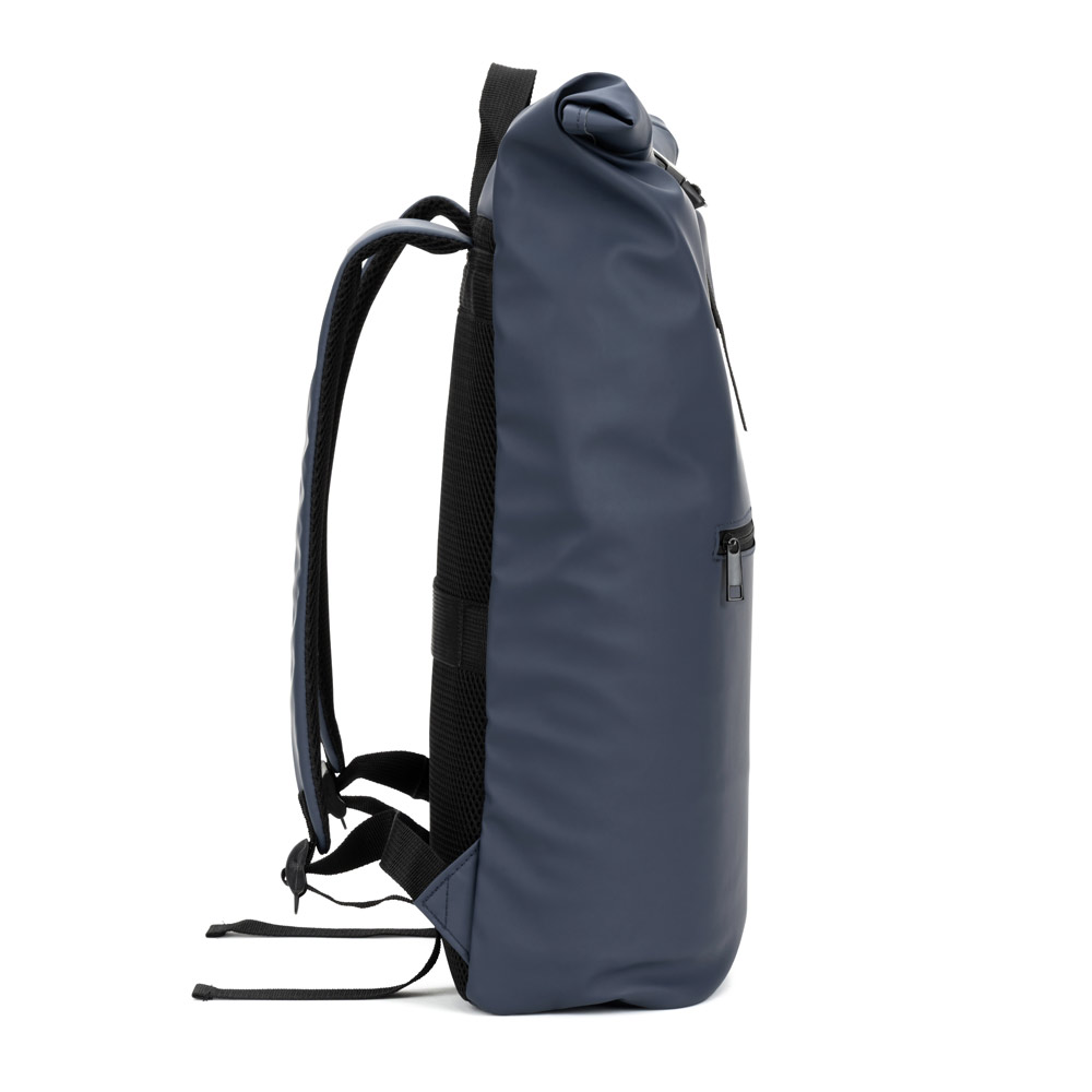 PORTLAND. The PU roll top backpack with a 16" laptop pocket