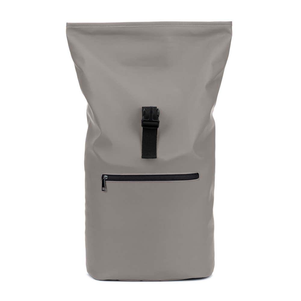 PORTLAND. The PU roll top backpack with a 16" laptop pocket