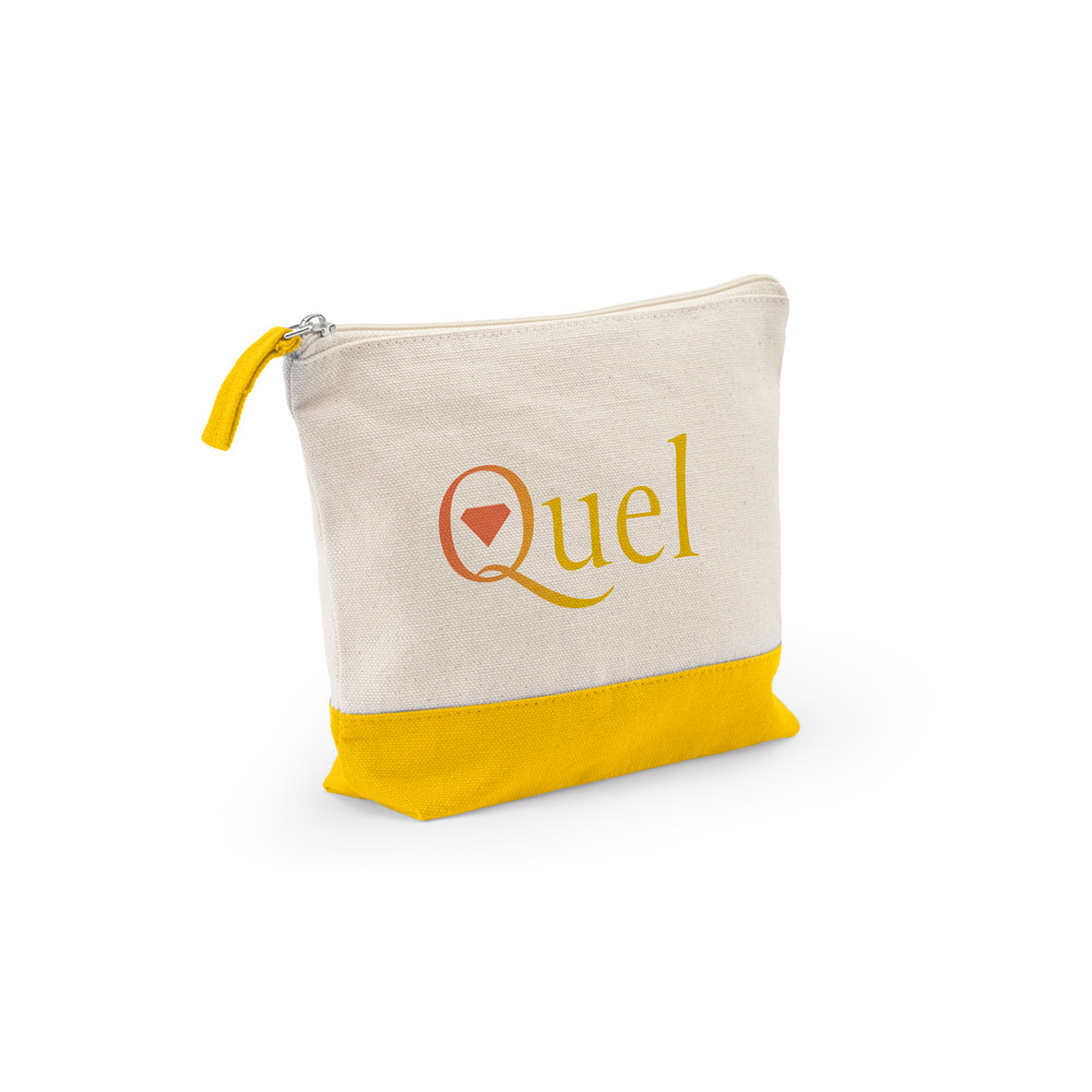 DAPHNE. 100% cotton cosmetic bag (340 g/m²) two-tone