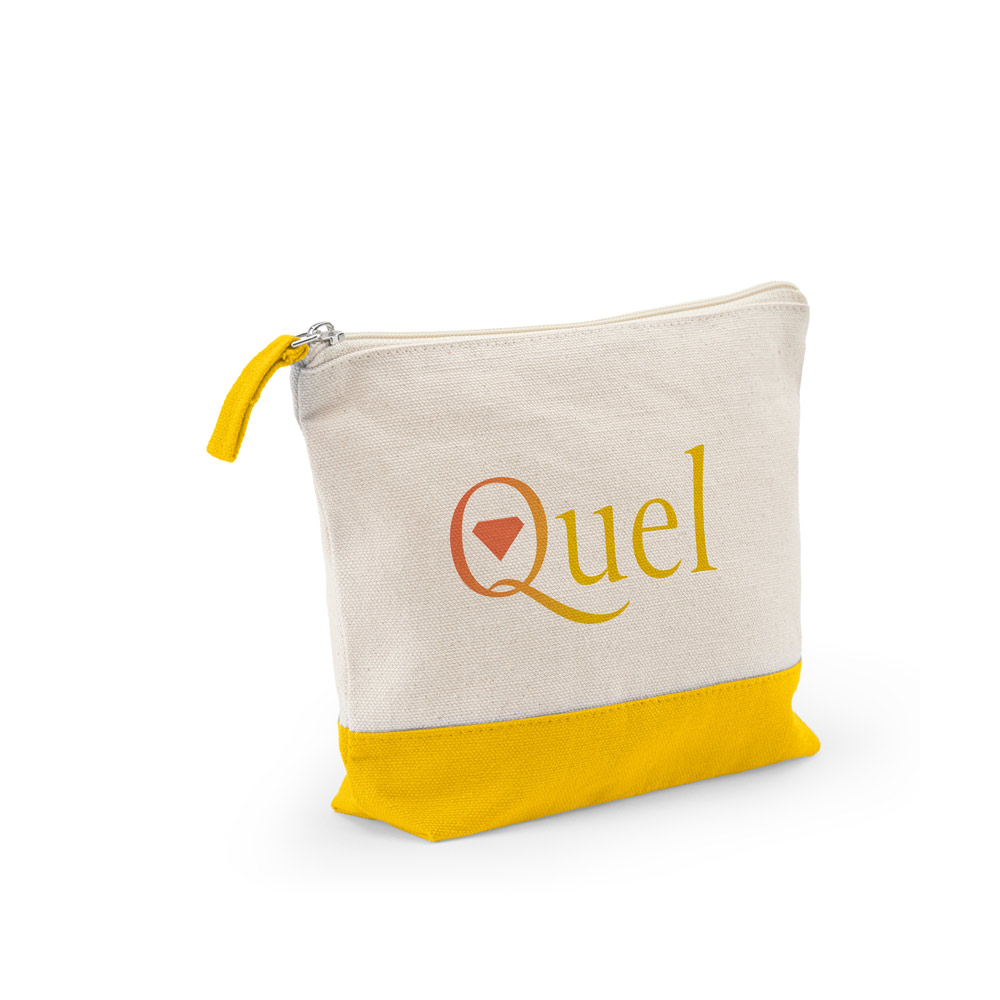 DAPHNE. 100% cotton cosmetic bag (340 g/m²) two-tone