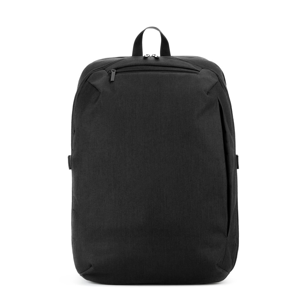UDINE. Backpack with one full opening compartment in high density 300D recycled polyester 16"