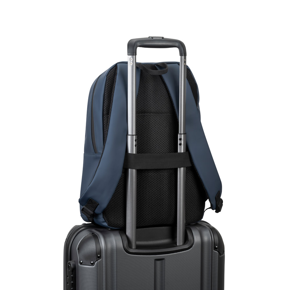 NOUMEA. PU laptop rucksack (16"), with water-resistant zips