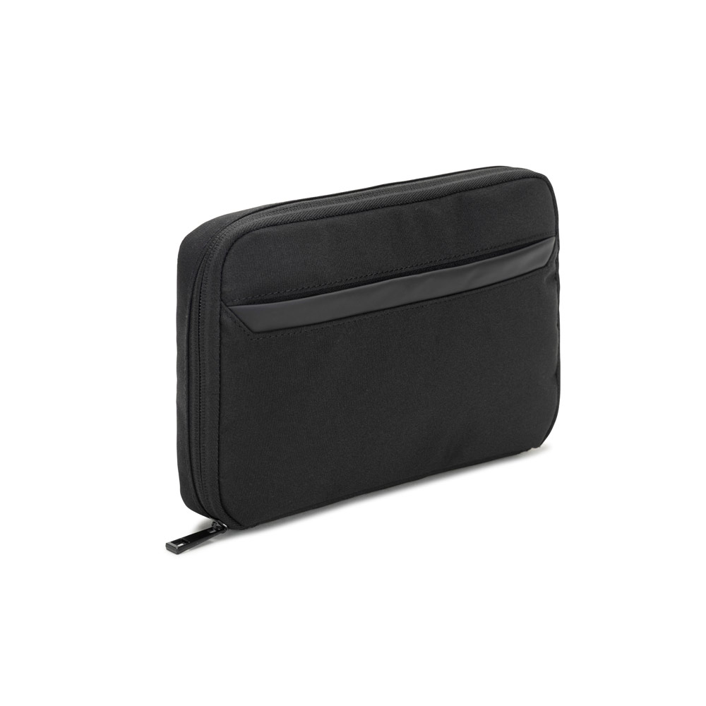 YANGON. Spacious organiser bag for tech accessories in twill with water-repellent coating and 600D recycled polyester