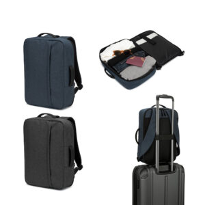 NIAMEY. 15'6" laptop backpack in high-density 300D recycled polyester