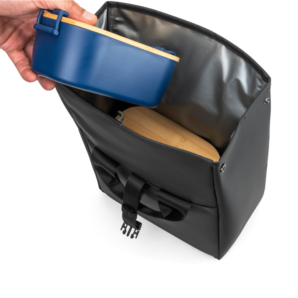 AZORES COOLER. PU roll-top cooler bag with PEVA insulation (7L)
