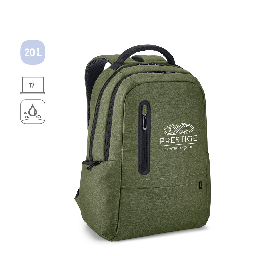 BOSTON. 17" Waterproof 2 Tone Nylon laptop backpack