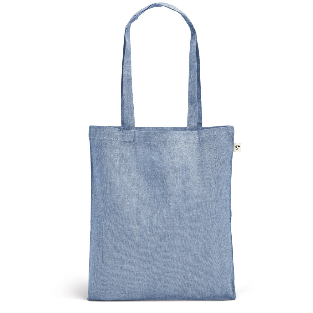 RYNEK. Recycled cotton bag (70%) and polyester (30% rPET) (140 g/m²)
