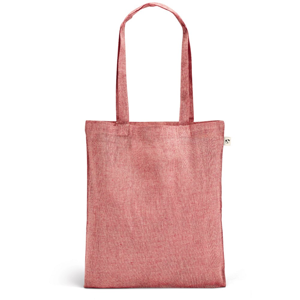 RYNEK. Recycled cotton bag (70%) and polyester (30% rPET) (140 g/m²)