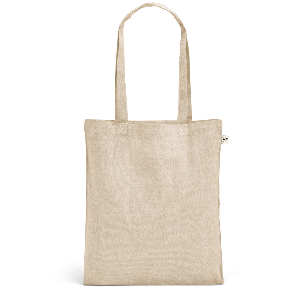 RYNEK. Recycled cotton bag (70%) and polyester (30% rPET) (140 g/m²)