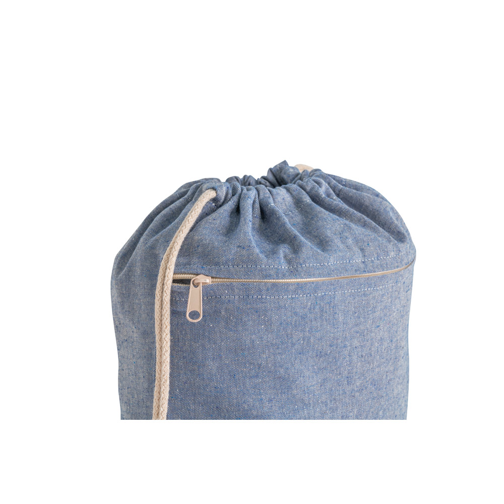 CHANCERY. Drawstring bag in recycled cotton (70%), polyester (30% rPET) (140 g/m²)