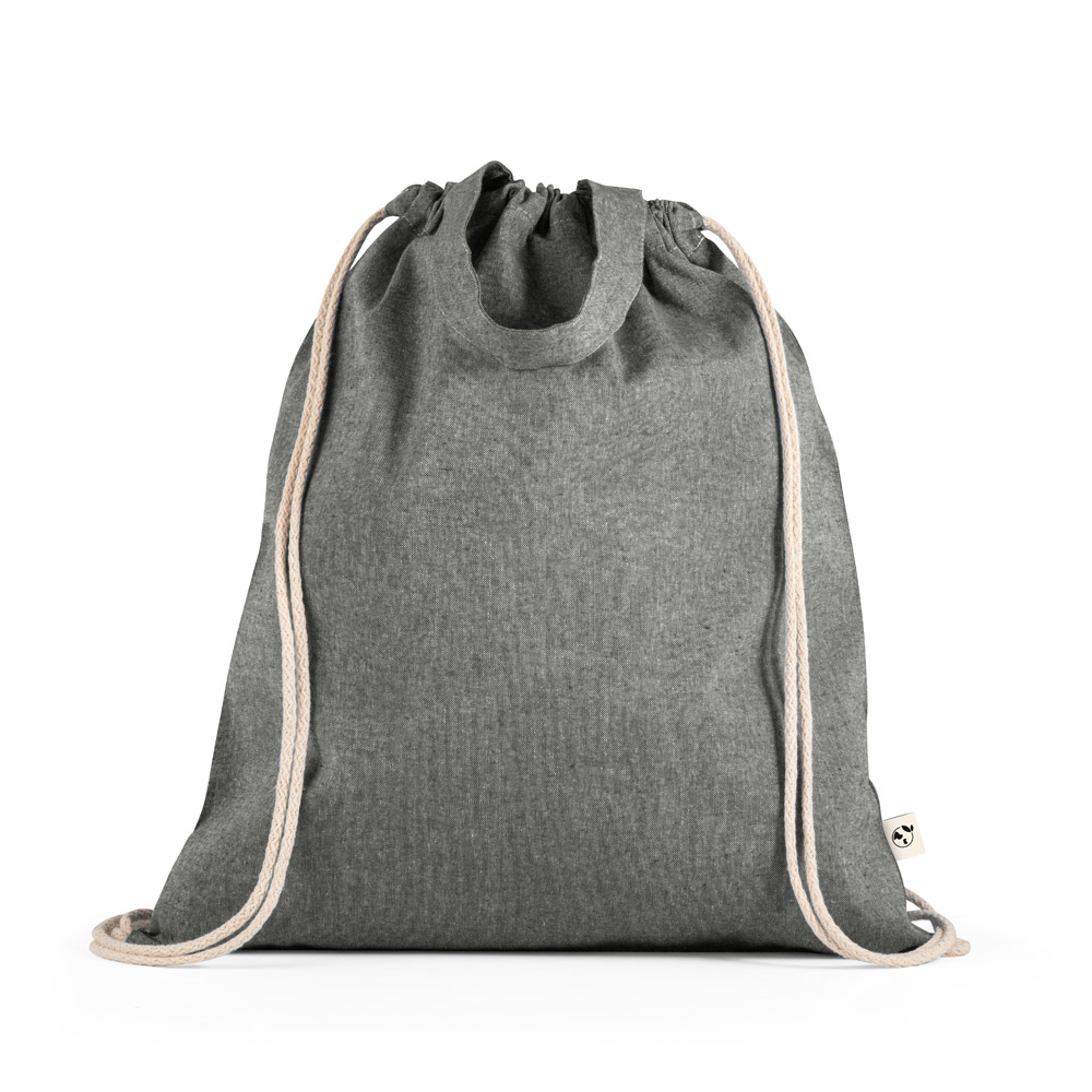 RISSANI. Drawstring bag with recycled cotton (70%) and polyester (30% rPET) (140 g/m²)