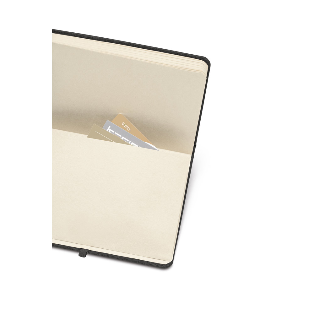 MATISSE. A5 notebook with rigid cover in leather (70% recycled) with lined sheets
