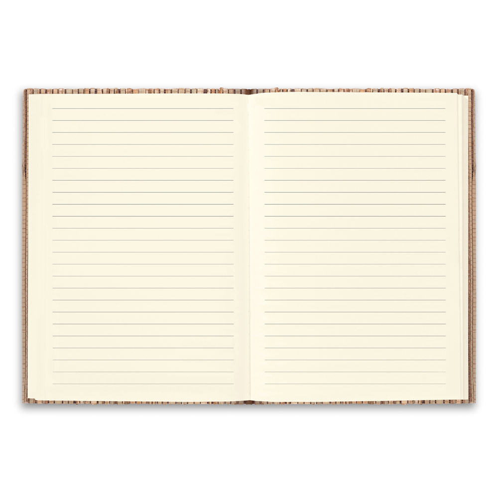 NERUDA. A5 notepad with hardcover made from natural straw fibres