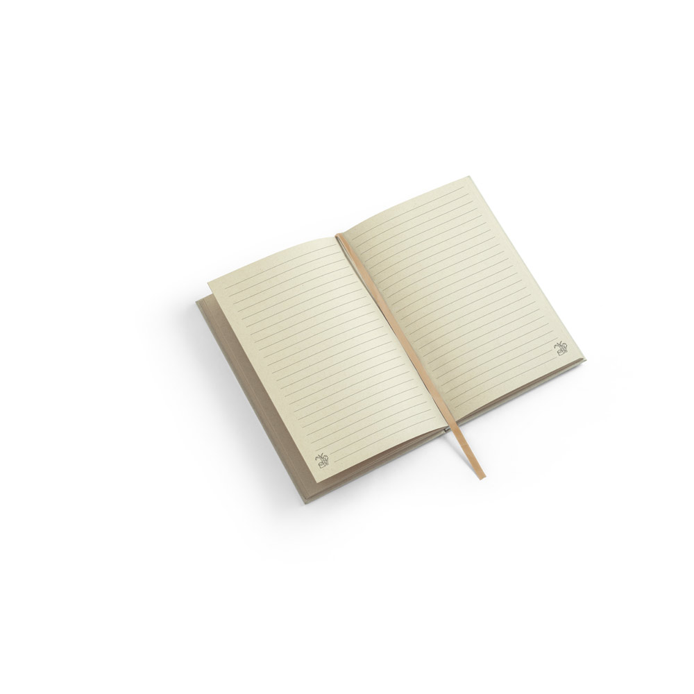DICKINSON. A5 hardcover notebook made of sugar cane paper (80% sugar cane) with lined pages