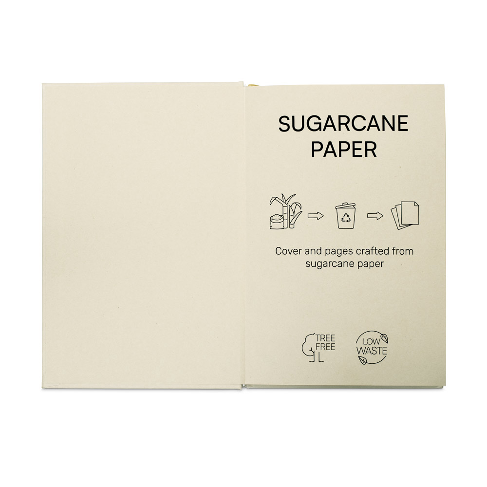 DICKINSON. A5 hardcover notebook made of sugar cane paper (80% sugar cane) with lined pages