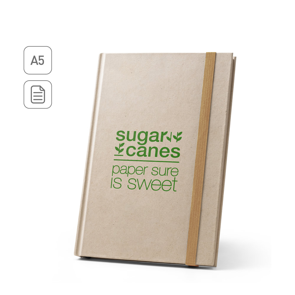 DICKINSON. A5 hardcover notebook made of sugar cane paper (80% sugar cane) with lined pages