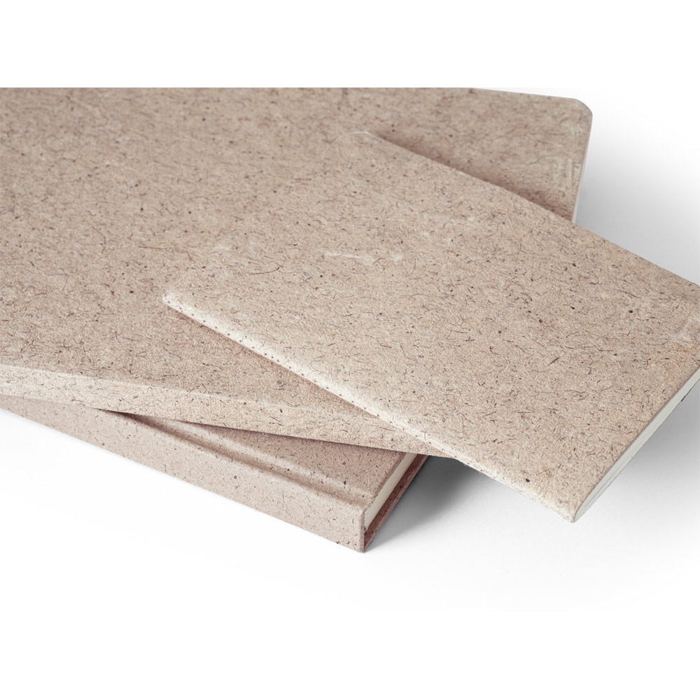 TEAPAD SEMI-RIGID. A5 notepad with semi-rigid cover made from tea leafs waste (65%)