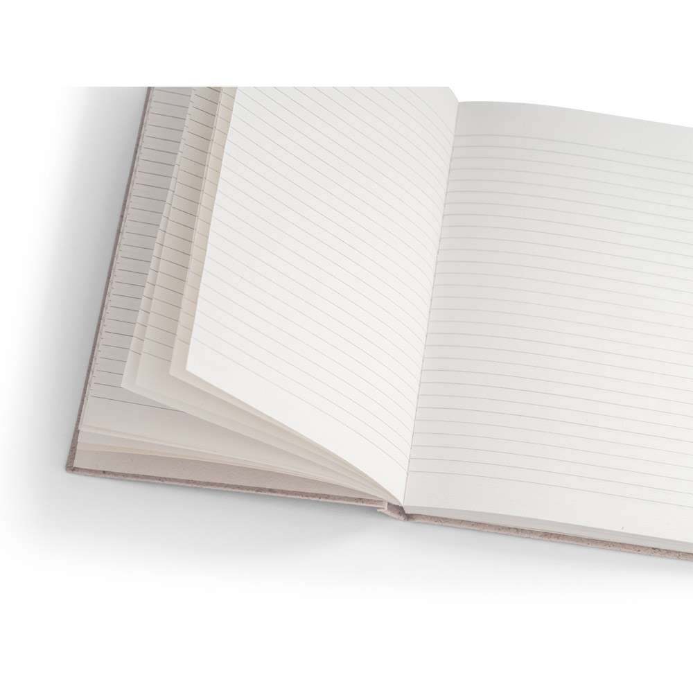 TEAPAD RIGID. A5 notepad with hard cover made from tea leafs waste (65%)