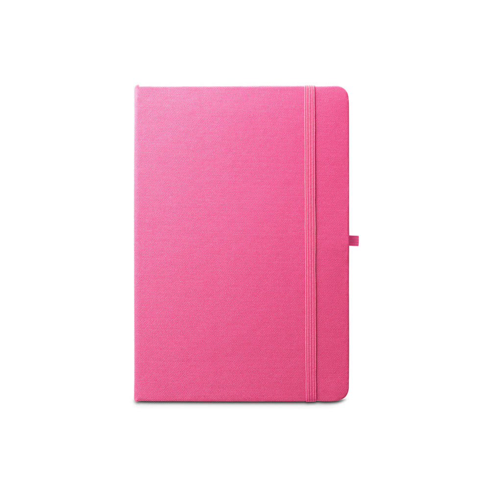 ANNE. A5 notebook in recycled polyester (100% rPET) with lined pages