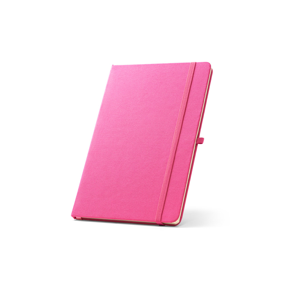 ANNE. A5 notebook in recycled polyester (100% rPET) with lined pages