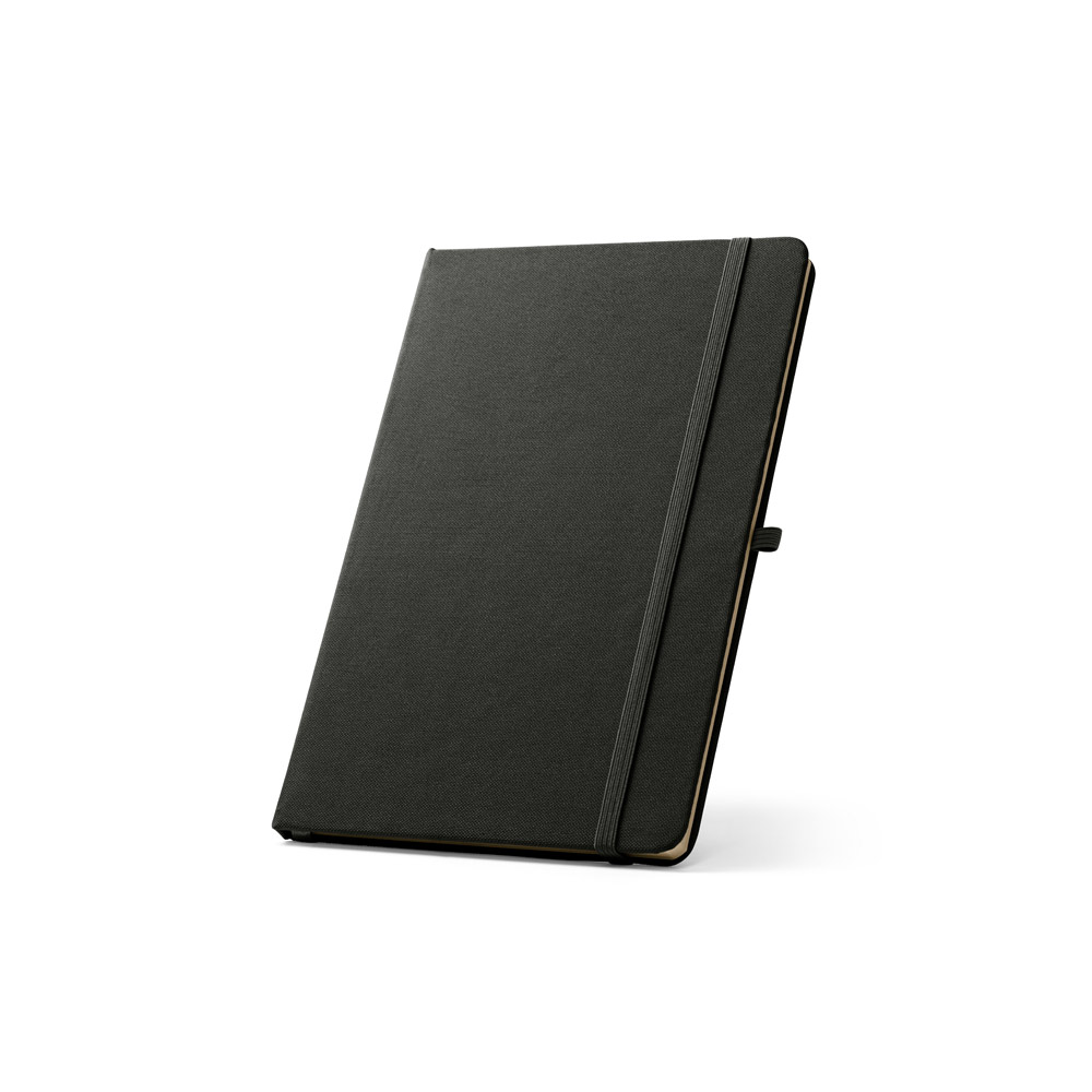 ANNE. A5 notebook in recycled polyester (100% rPET) with lined pages