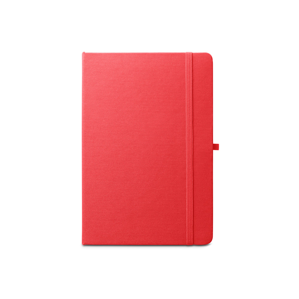ANNE. A5 notebook in recycled polyester (100% rPET) with lined pages