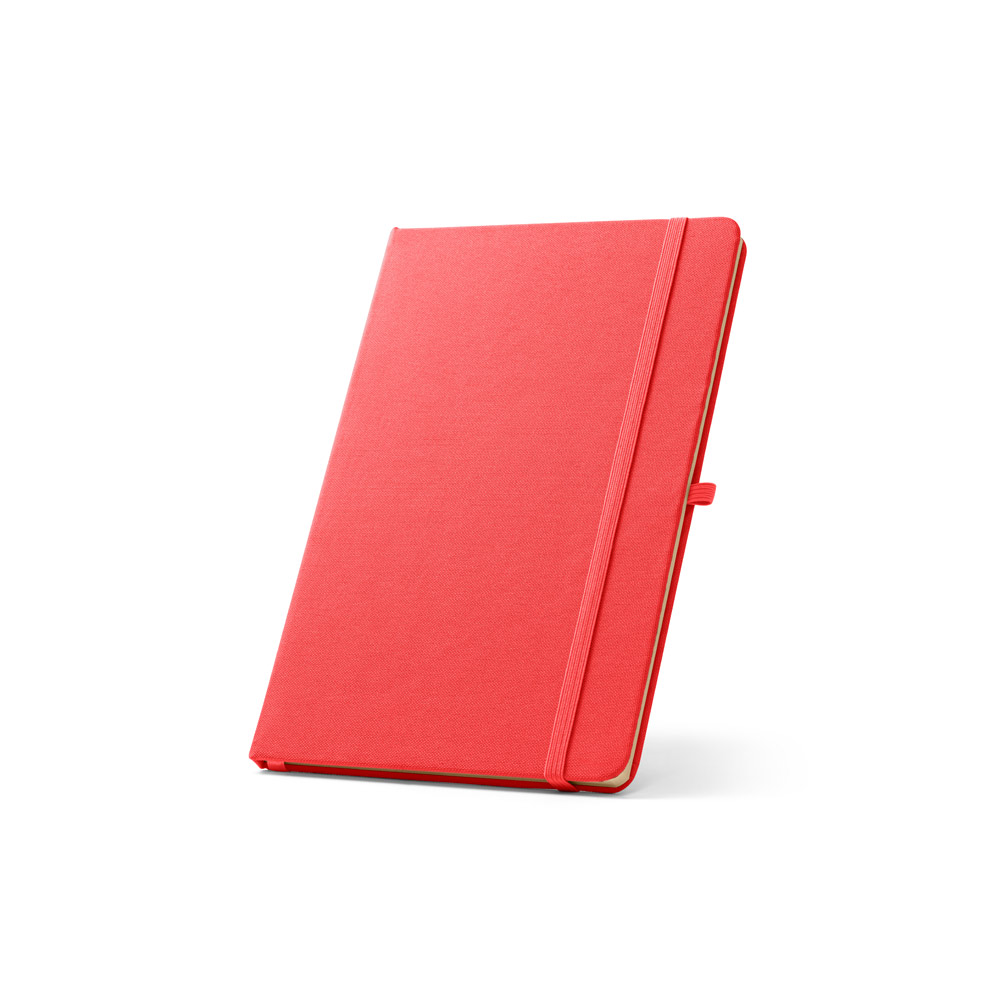 ANNE. A5 notebook in recycled polyester (100% rPET) with lined pages