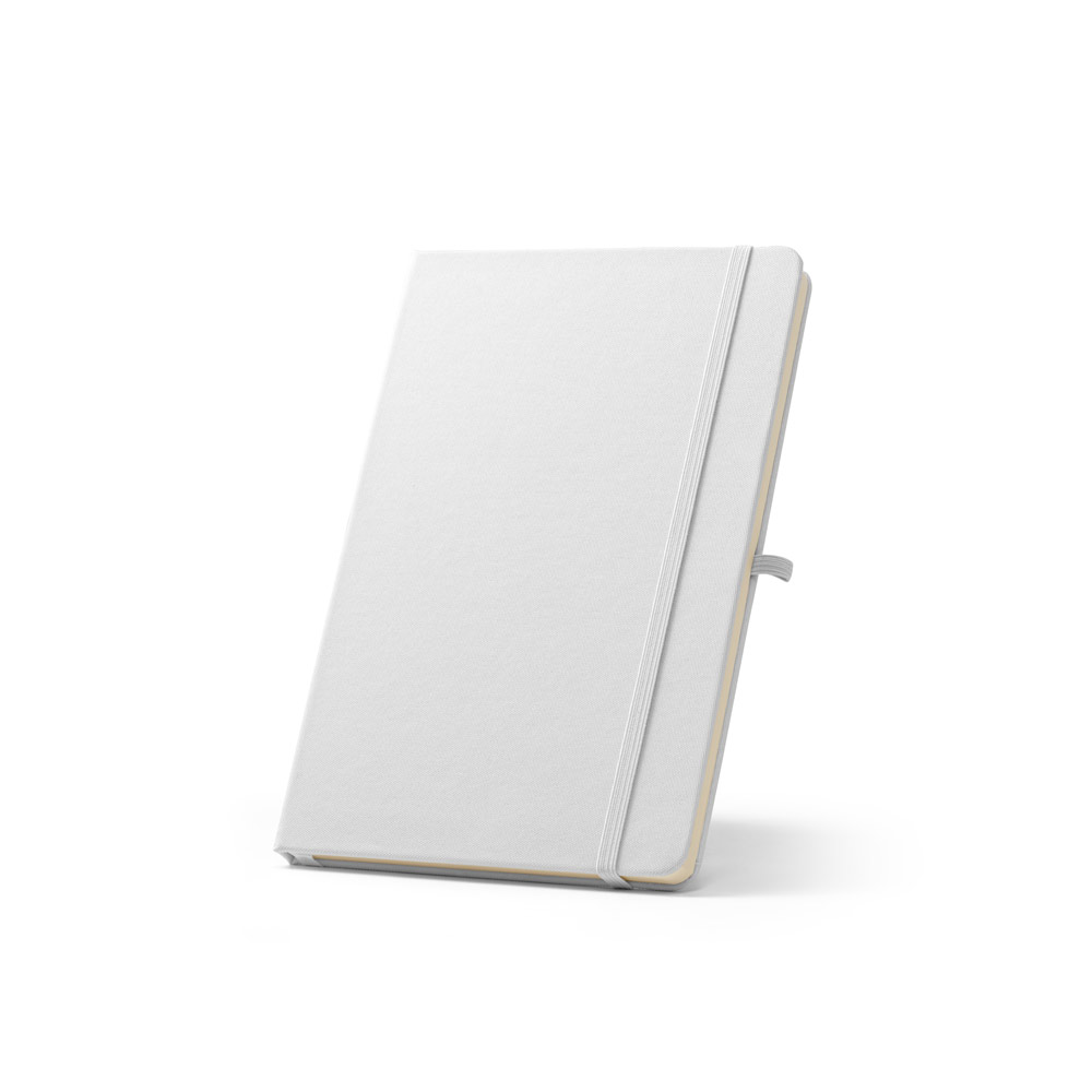 ANNE. A5 notebook in recycled polyester (100% rPET) with lined pages