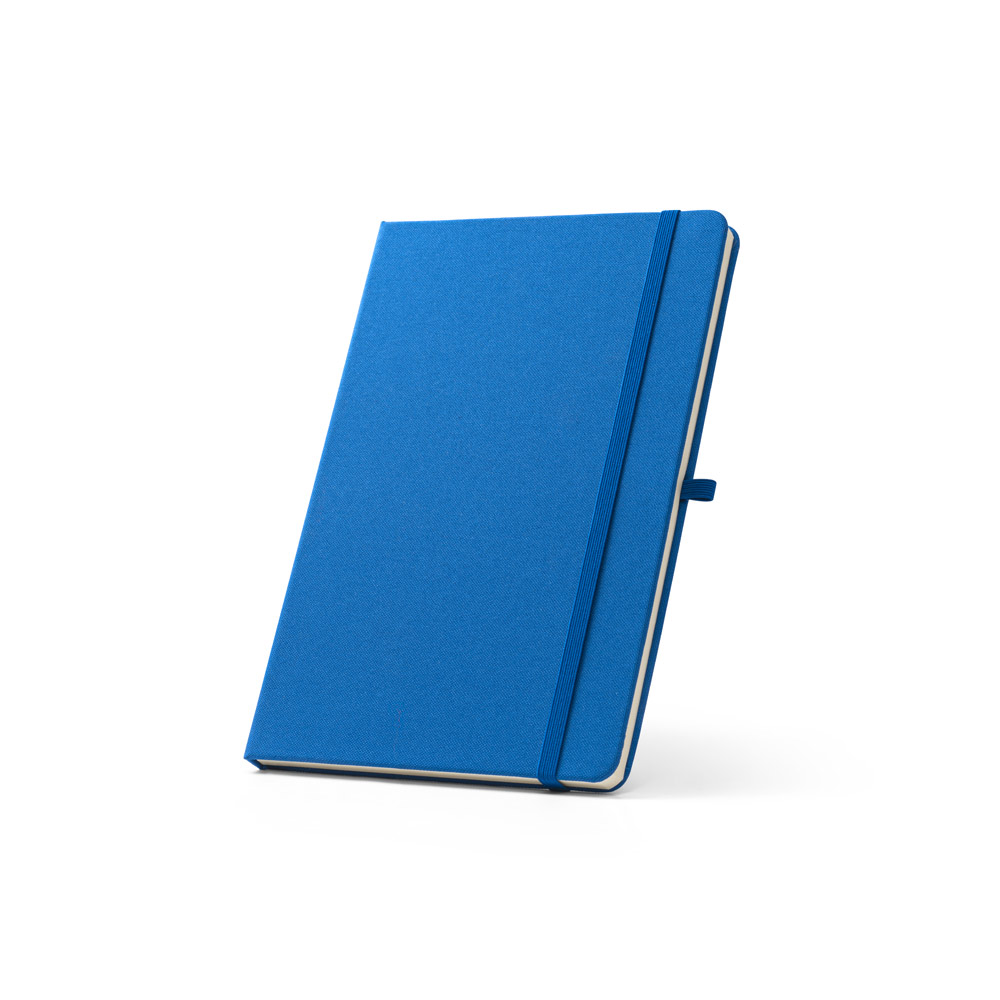 ANNE. A5 notebook in recycled polyester (100% rPET) with lined pages