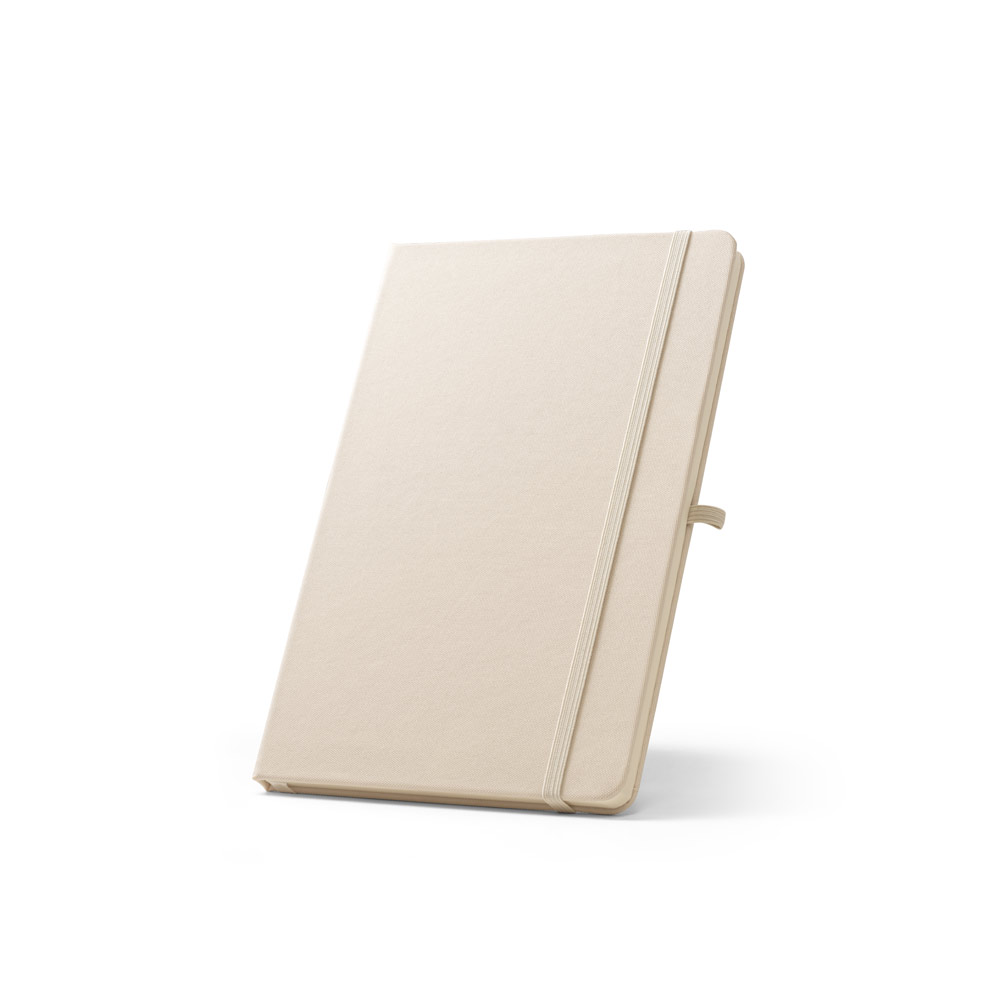 ANNE. A5 notebook in recycled polyester (100% rPET) with lined pages