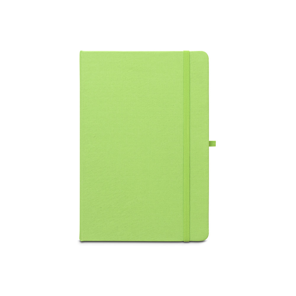 ANNE. A5 notebook in recycled polyester (100% rPET) with lined pages