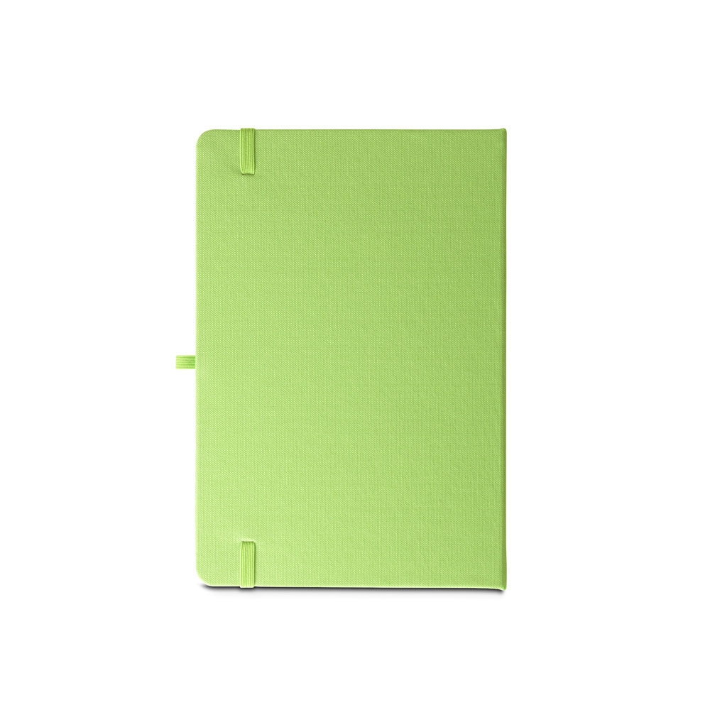 ANNE. A5 notebook in recycled polyester (100% rPET) with lined pages