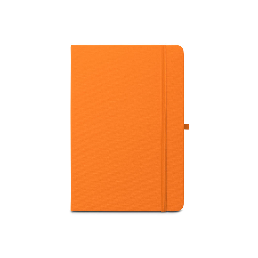 ANNE. A5 notebook in recycled polyester (100% rPET) with lined pages