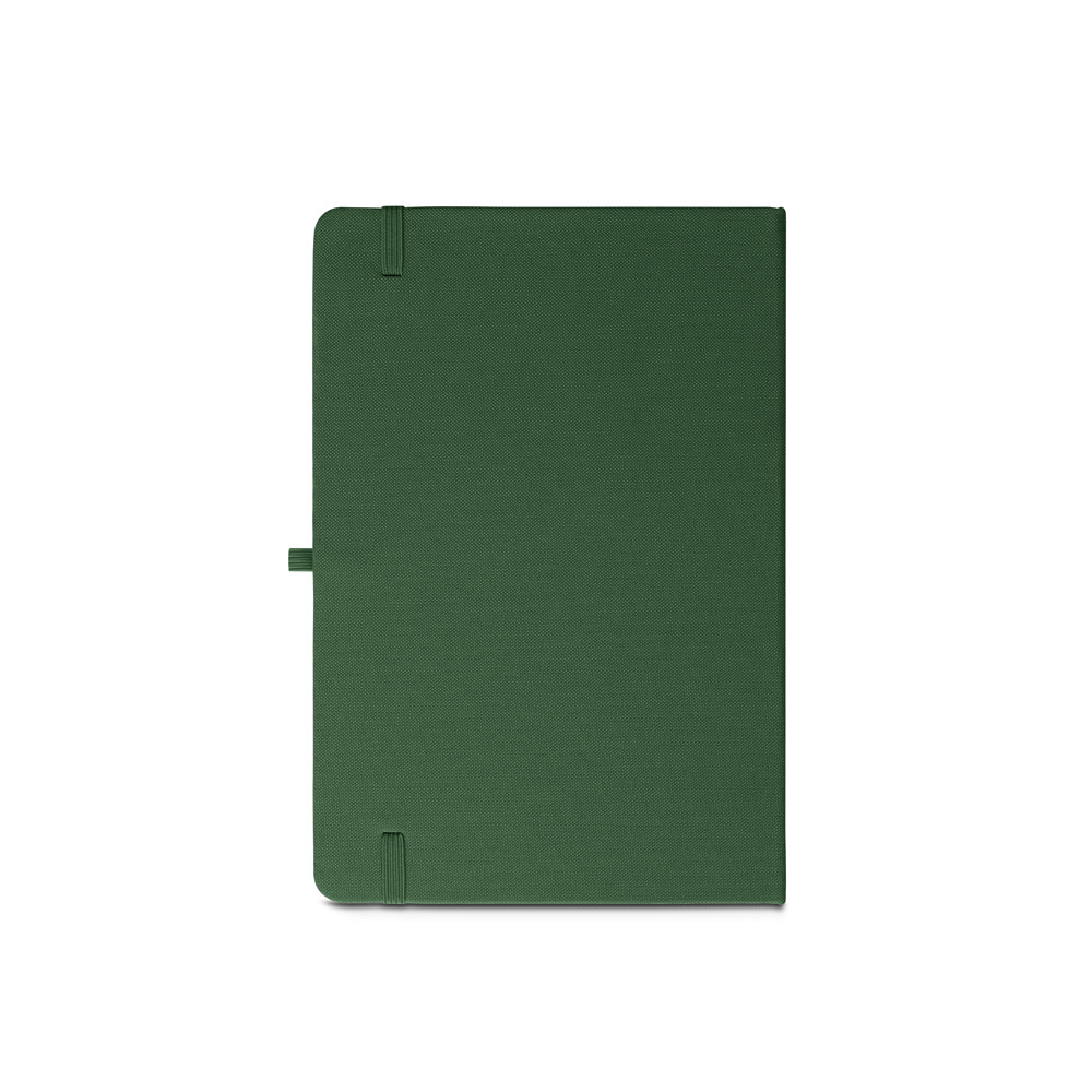 ANNE. A5 notebook in recycled polyester (100% rPET) with lined pages