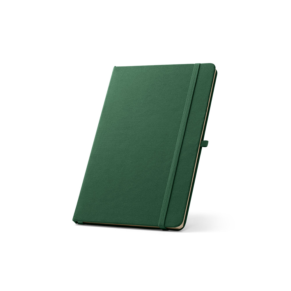 ANNE. A5 notebook in recycled polyester (100% rPET) with lined pages