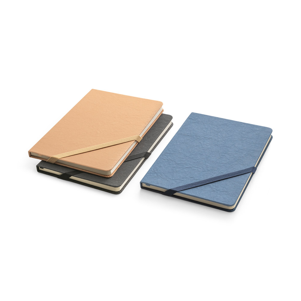 HUXLEY. A5 notebook with hard cover, made from water-resistant paper