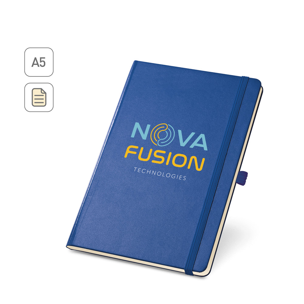 TWAIN. A5 notebook with lined sheets in ivory color