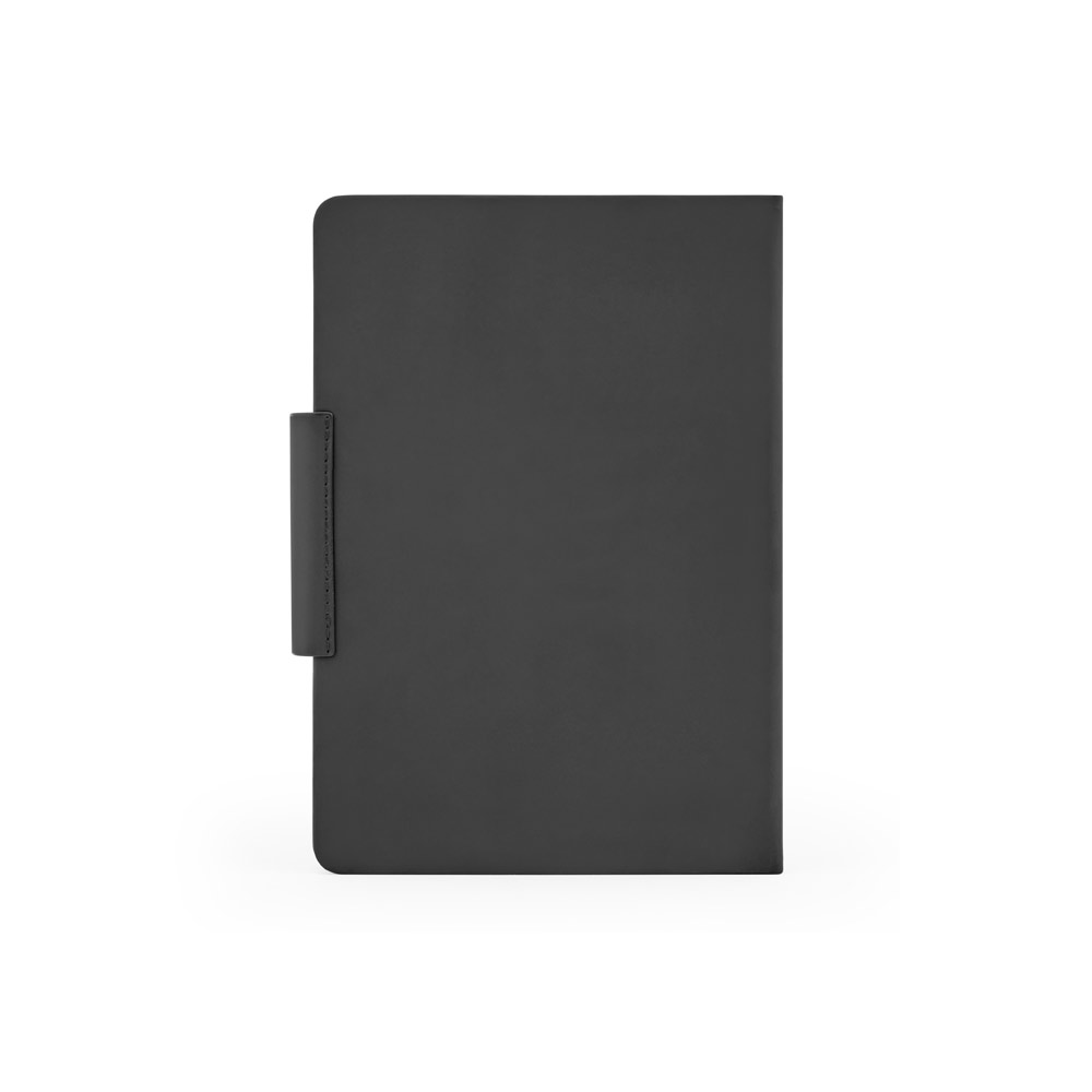 GARRETT. Set comprising 1 ballpoint pen and 1 notepad, made from PU and stainless steel