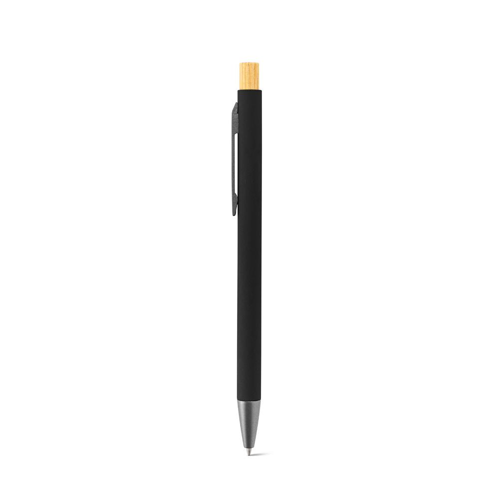 SCLIAR. Set comprising 1 ballpoint pen, 1 notepad and 1 bottle, made from recycled PET, recycled aluminium and bamboo