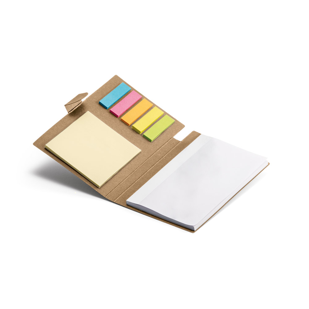COOPER. Coloured sticky notepad with 6 sets