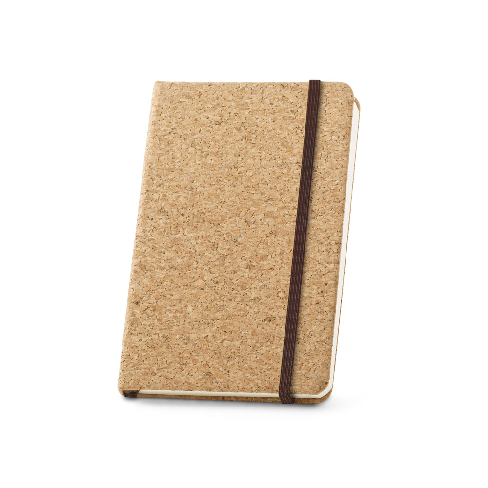 HAWKINS. Pocket cork notebook with 160 plain pages