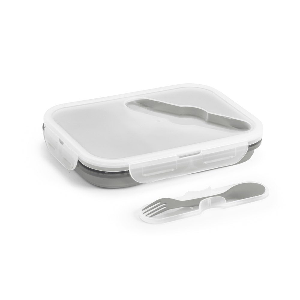 DILL. Lunch Box. Retractable hermetic box in silicone and PP (480 and 760 mL)