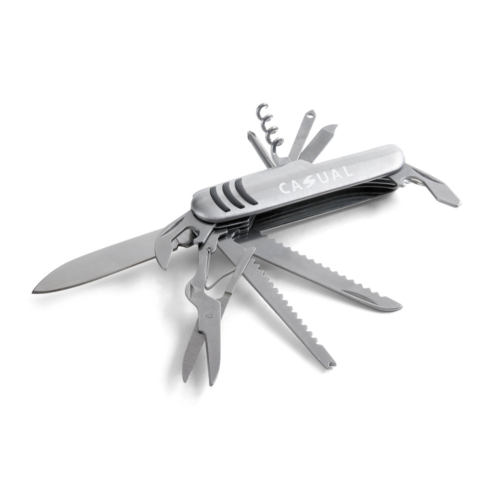 KAPRUN. Multi-function pocket knife made of stainless steel and metal