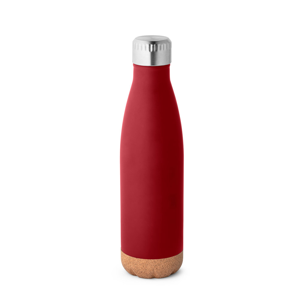 SOLBERG. Stainless steel thermos and cork base 560 mL