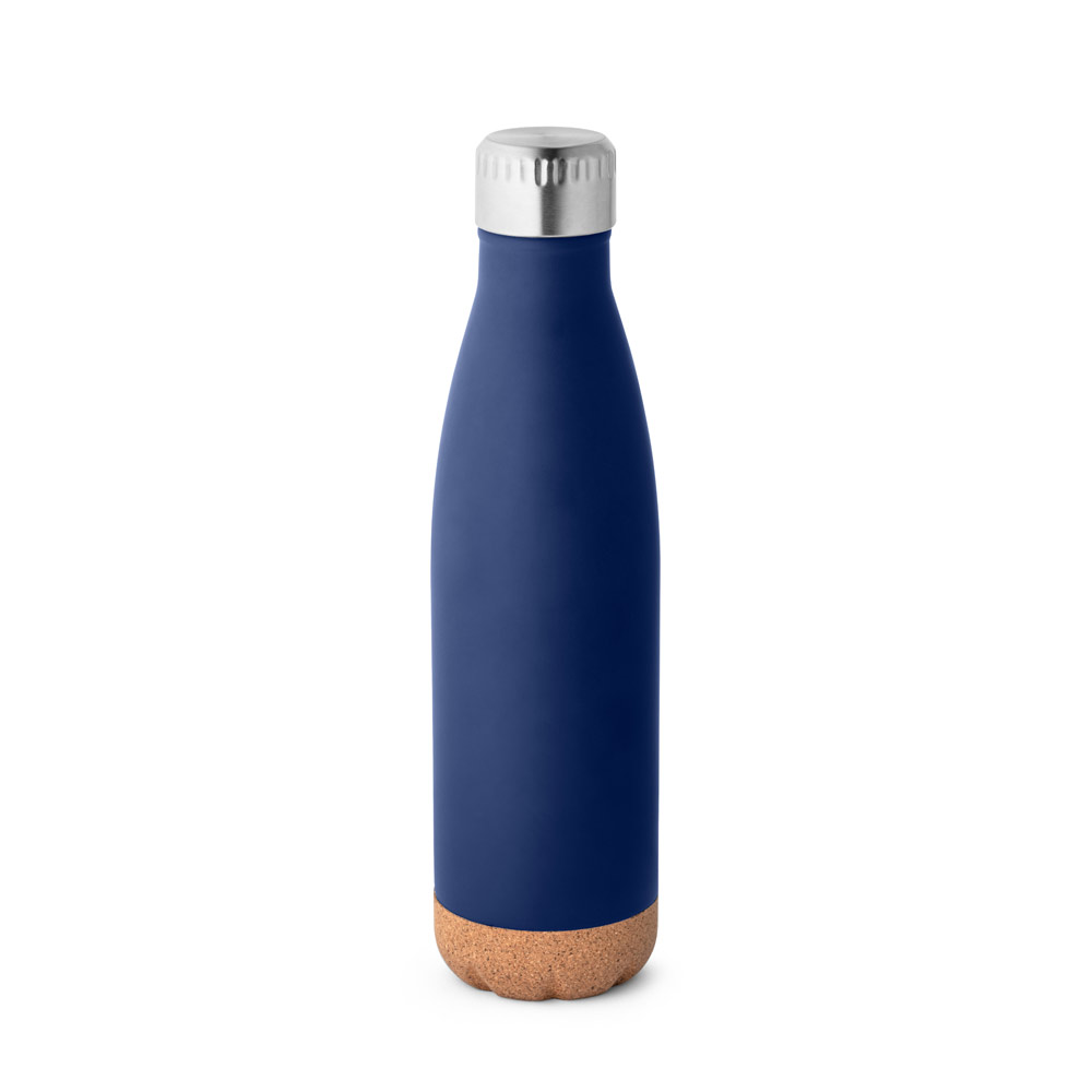 SOLBERG. Stainless steel thermos and cork base 560 mL